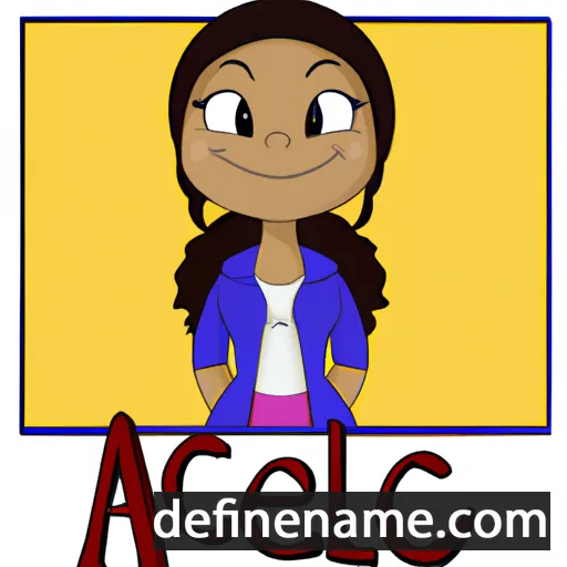 cartoon of the name Alecia