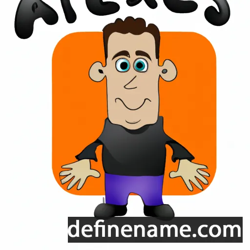 cartoon of the name Aleks