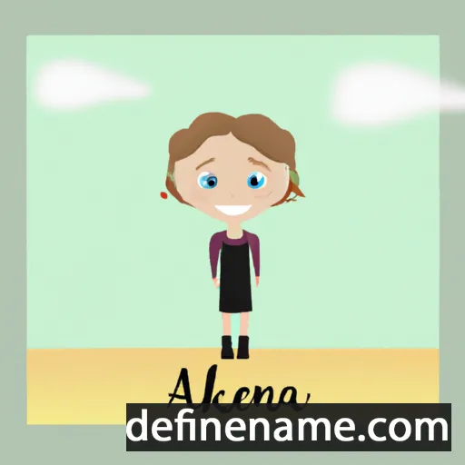 cartoon of the name Aleksandra