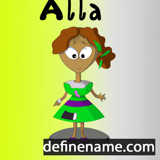 cartoon of the name Aleta