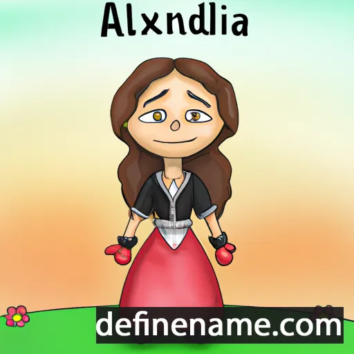 Alexandrina cartoon