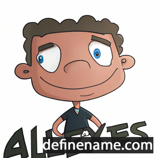 cartoon of the name Alexis