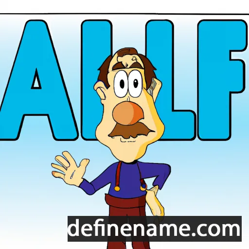 cartoon of the name Alf