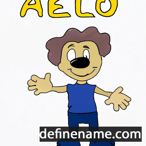 cartoon of the name Alfeo