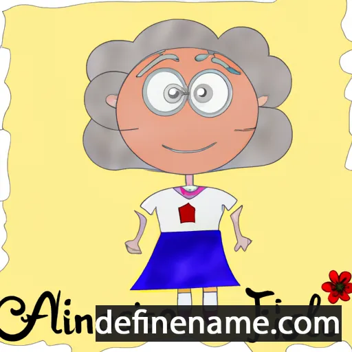 cartoon of the name Alfonsina