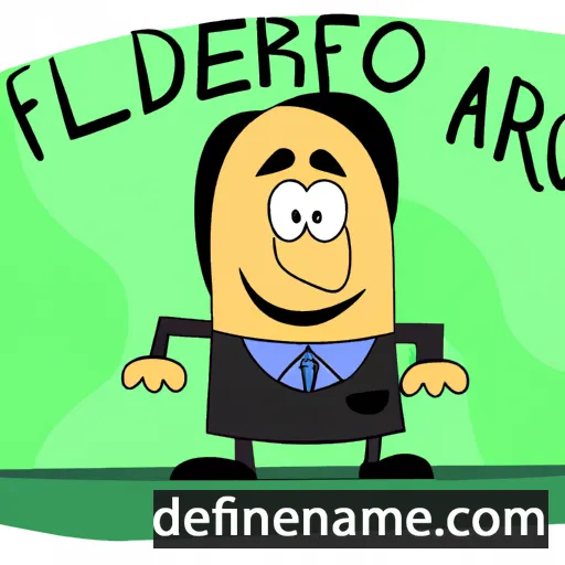 cartoon of the name Alfredo