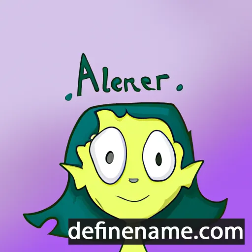 cartoon of the name Aliénor