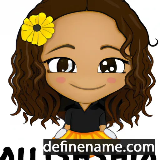 cartoon of the name Alisha