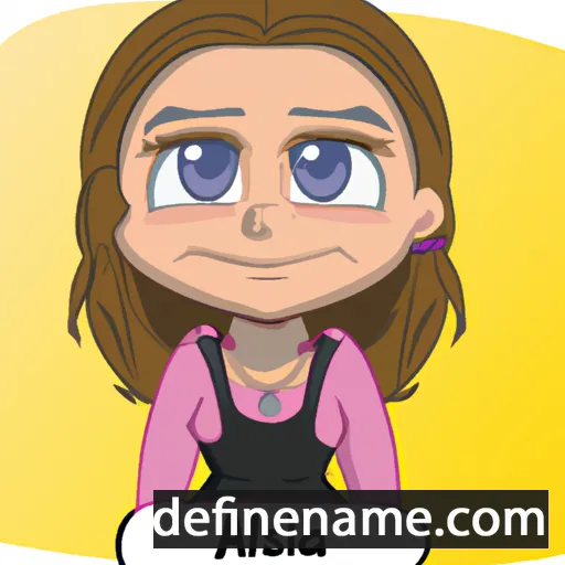 cartoon of the name Alissa