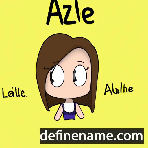 cartoon of the name Alizée