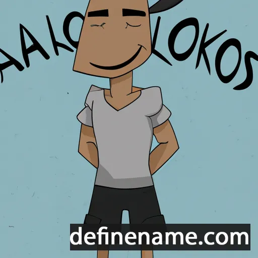 cartoon of the name Alkaios