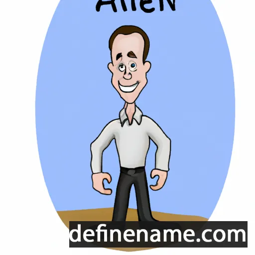 cartoon of the name Allen