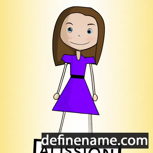 cartoon of the name Allison