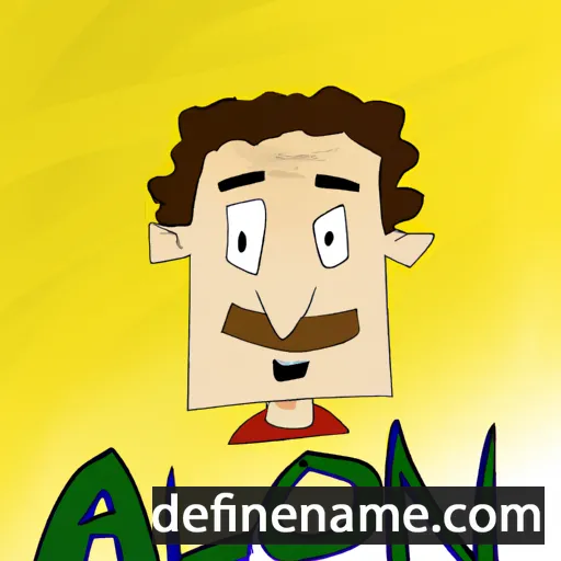 cartoon of the name Allon