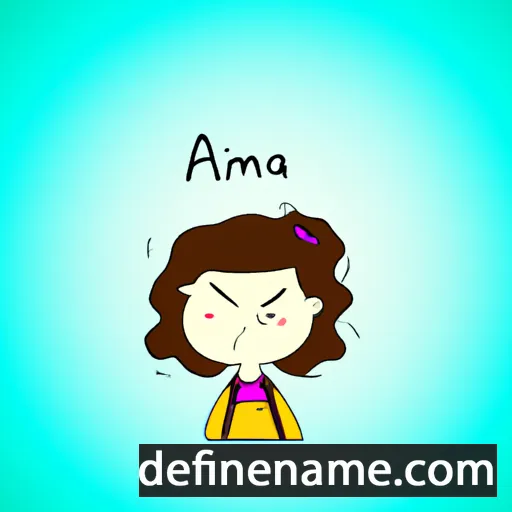 cartoon of the name Almira