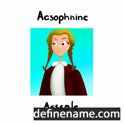 cartoon of the name Alphonsine