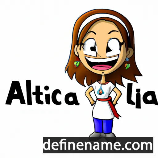 cartoon of the name Altagracia