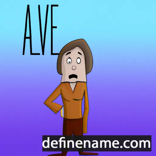 cartoon of the name Alv