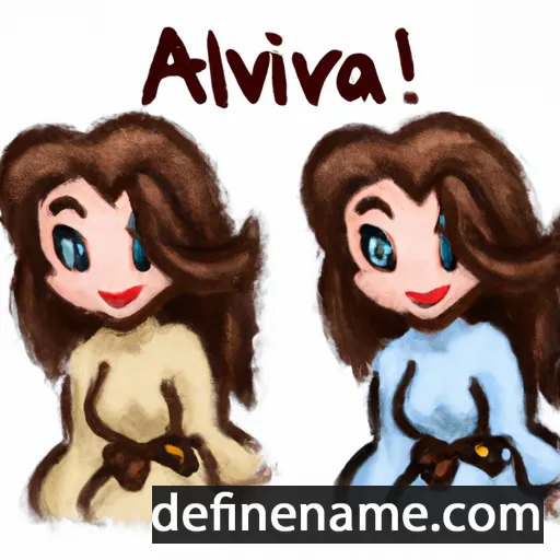 cartoon of the name Alvina