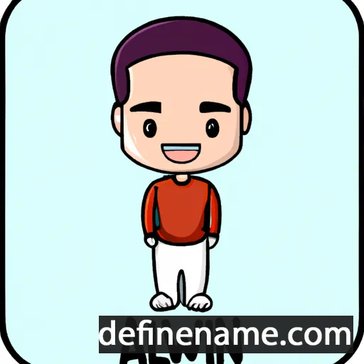 cartoon of the name Alwin