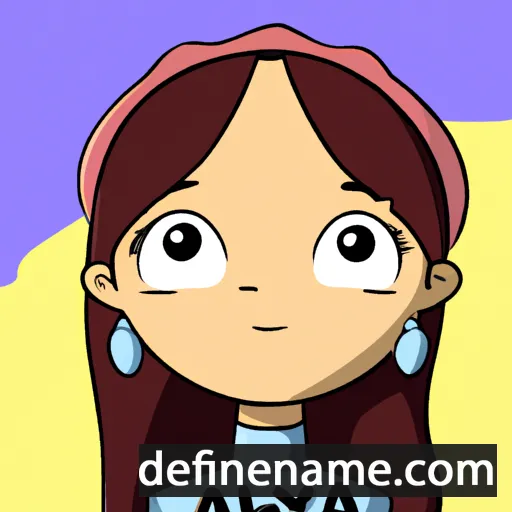 cartoon of the name Alya