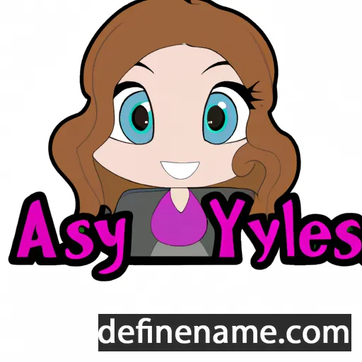 cartoon of the name Alyssa