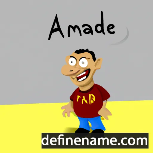 cartoon of the name Amadej