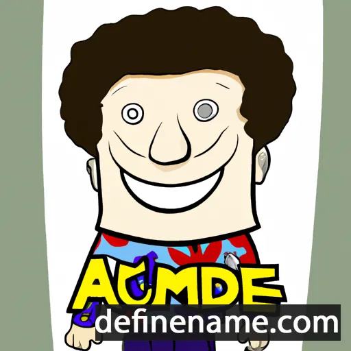 cartoon of the name Amadeu