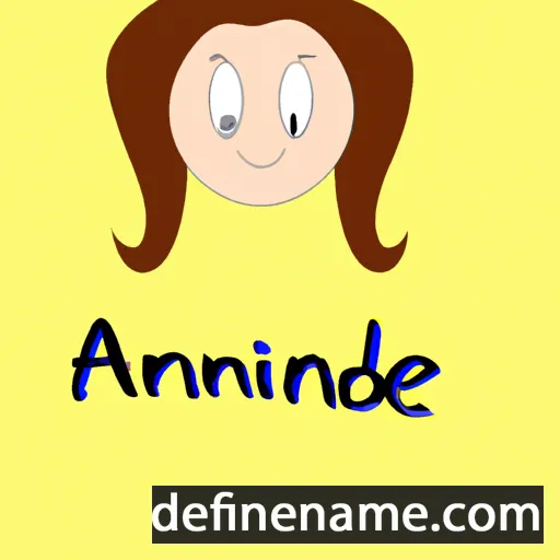 cartoon of the name Amandine