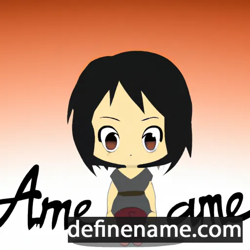 cartoon of the name Amane