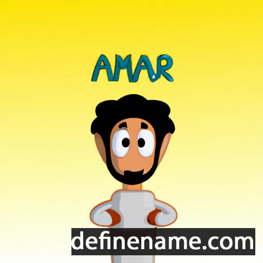 cartoon of the name Amar