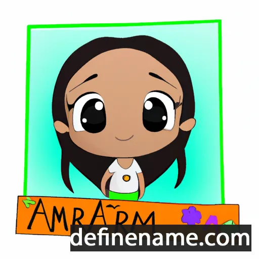 cartoon of the name Amariah