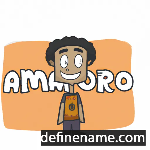 cartoon of the name Amaro