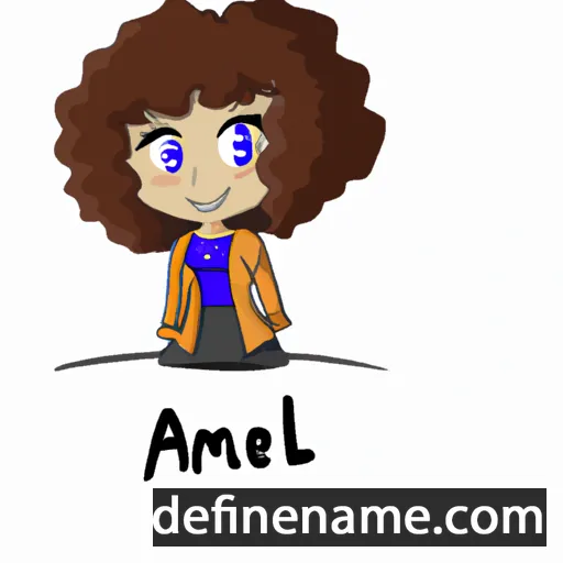 cartoon of the name Amel