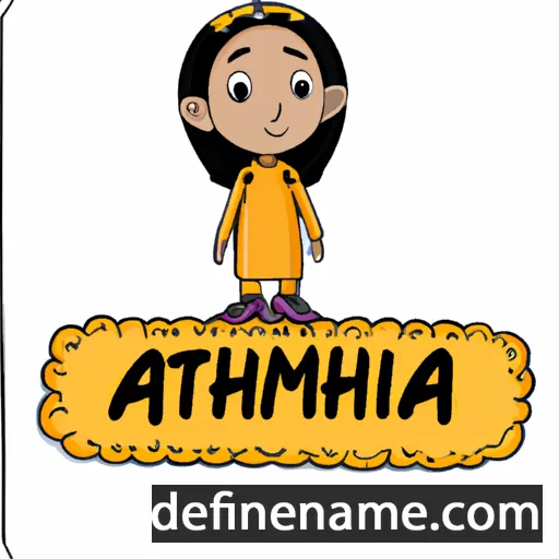 cartoon of the name Aminath