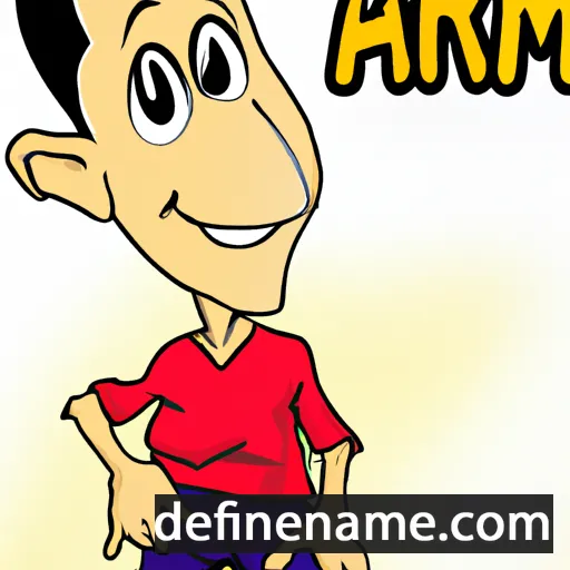 cartoon of the name Amir