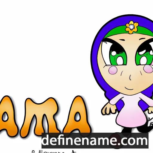 cartoon of the name Amira