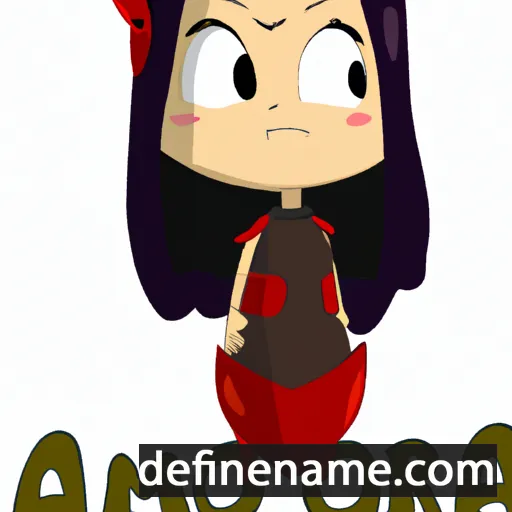 cartoon of the name Amora