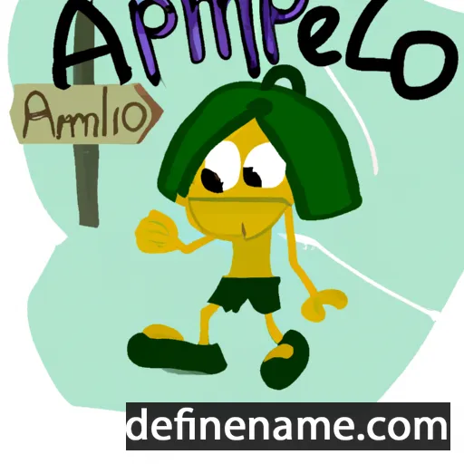 cartoon of the name Ampelio