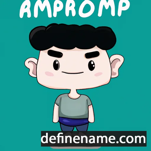 cartoon of the name Amporn