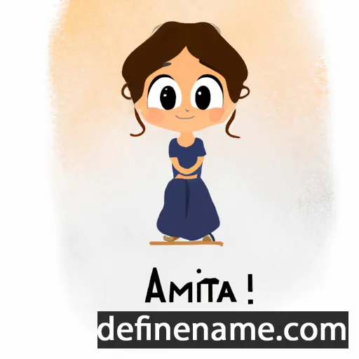 cartoon of the name Amrita