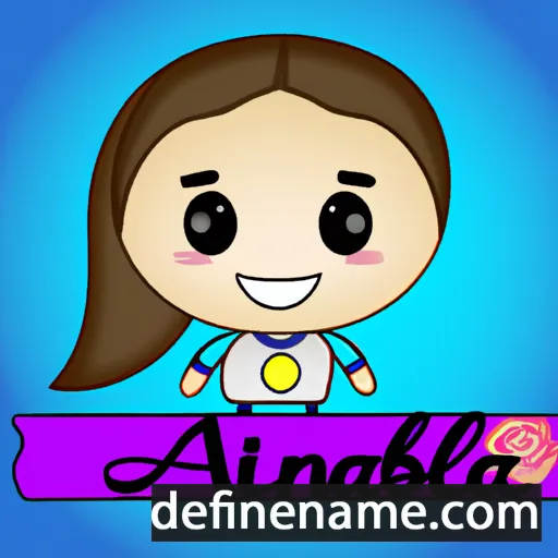 cartoon of the name Ana Isabel