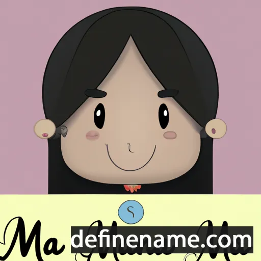 cartoon of the name Ana María