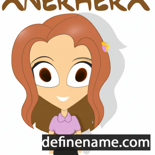 cartoon of the name Anahera