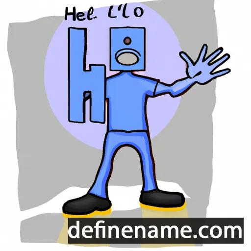 cartoon of the name Hal