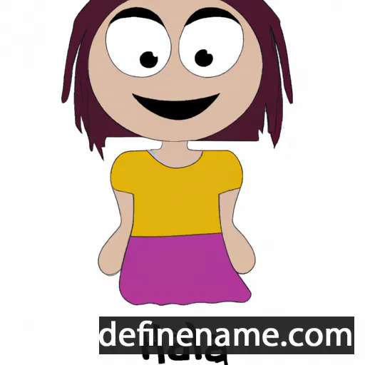 cartoon of the name Hala