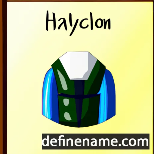 cartoon of the name Halcyon