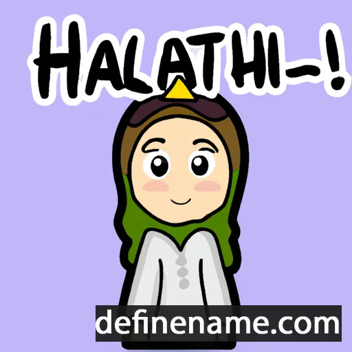 cartoon of the name Halimat