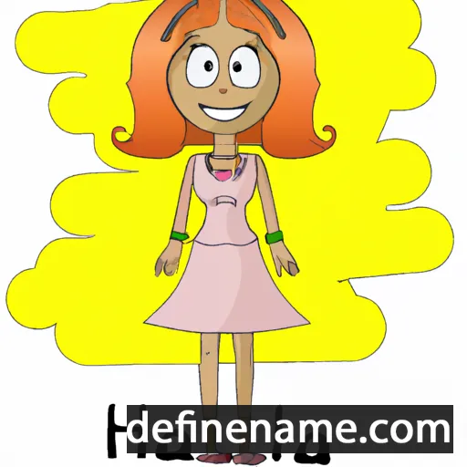 cartoon of the name Halina