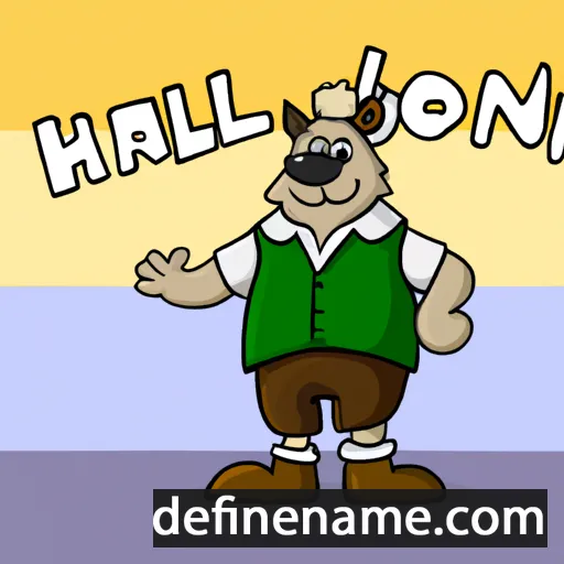 cartoon of the name Hallbjörn